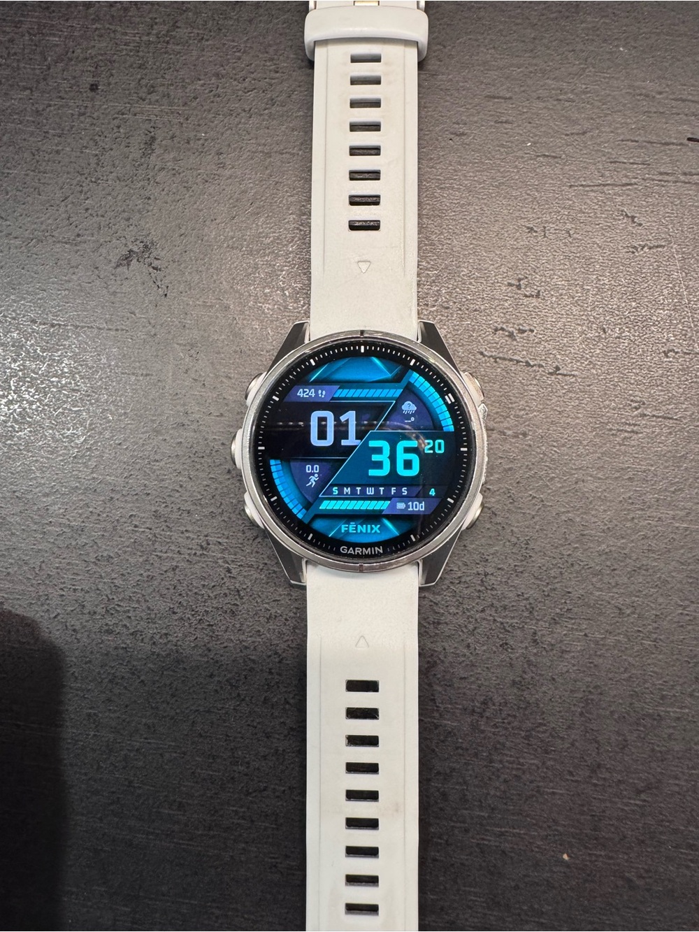 Garmin Fenix 8 White GPS Watch- Durable Multisport Wearable